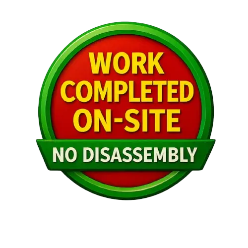 Work completed on-site